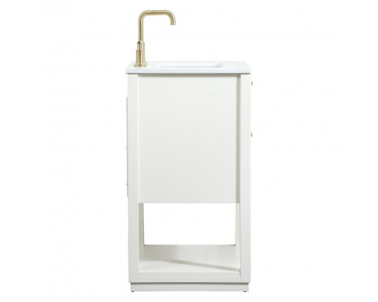 Elegant Bathroom Vanity - White (VF19224WH)