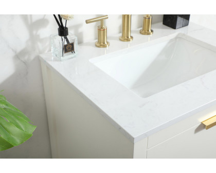 Elegant Bathroom Vanity - White (VF19224WH)