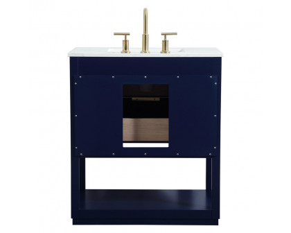 Elegant Bathroom Vanity - Blue (VF19230BL)