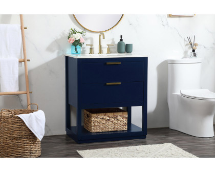 Elegant Bathroom Vanity - Blue (VF19230BL)