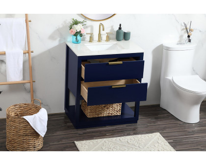 Elegant Bathroom Vanity - Blue (VF19230BL)