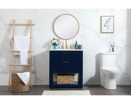 Elegant Bathroom Vanity - Blue (VF19230BL)