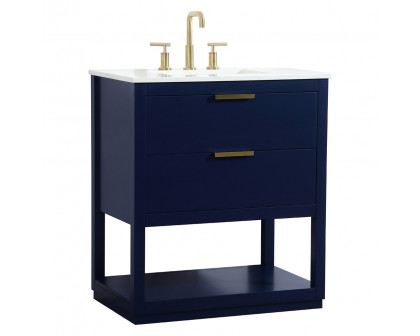 Elegant Bathroom Vanity - Blue (VF19230BL)