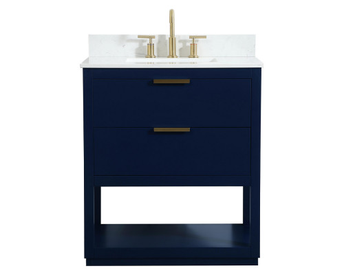 Elegant Bathroom Vanity - Blue (VF19230BL-BS)