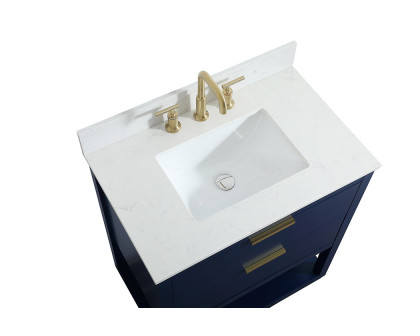 Elegant Bathroom Vanity - Blue (VF19230BL-BS)