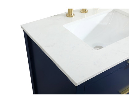 Elegant Bathroom Vanity - Blue (VF19230BL-BS)