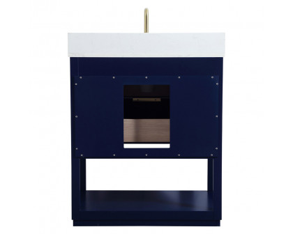 Elegant Bathroom Vanity - Blue (VF19230BL-BS)