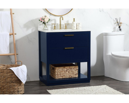 Elegant Bathroom Vanity - Blue (VF19230BL-BS)