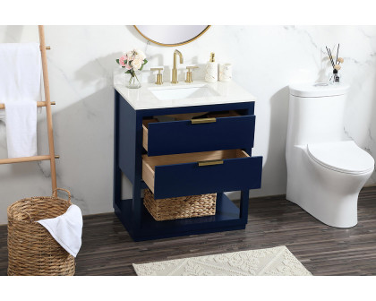 Elegant Bathroom Vanity - Blue (VF19230BL-BS)