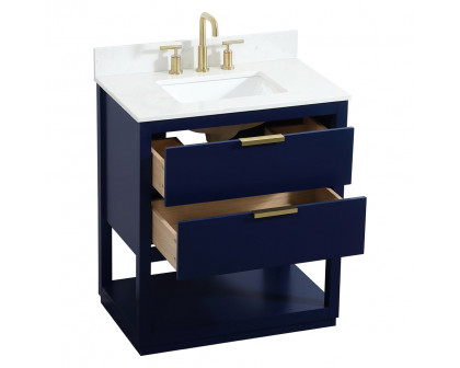 Elegant Bathroom Vanity - Blue (VF19230BL-BS)