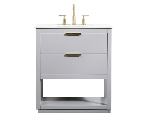 Elegant Bathroom Vanity - Gray (VF19230GR)