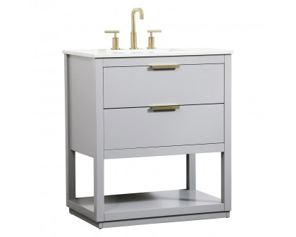 Elegant Bathroom Vanity - Gray (VF19230GR)