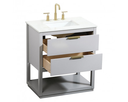 Elegant Bathroom Vanity - Gray (VF19230GR)