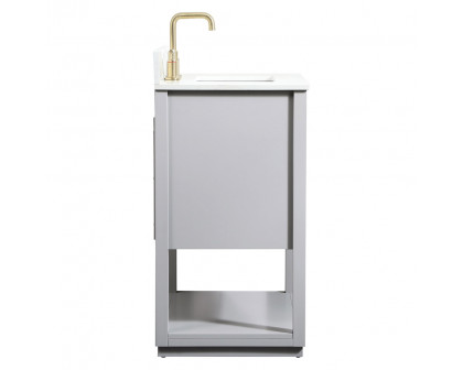 Elegant Bathroom Vanity - Gray (VF19230GR-BS)