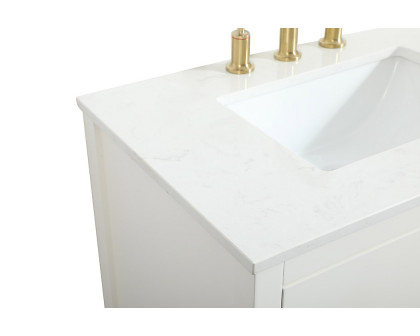 Elegant Bathroom Vanity - White (VF19230WH)