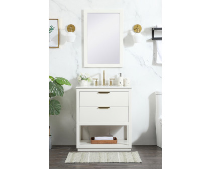 Elegant Bathroom Vanity - White (VF19230WH)