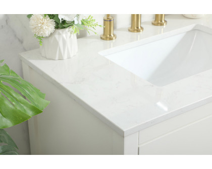 Elegant Bathroom Vanity - White (VF19230WH)