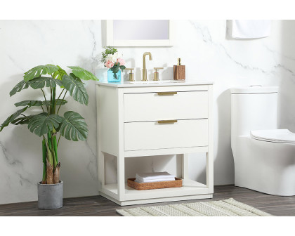 Elegant Bathroom Vanity - White (VF19230WH-BS)