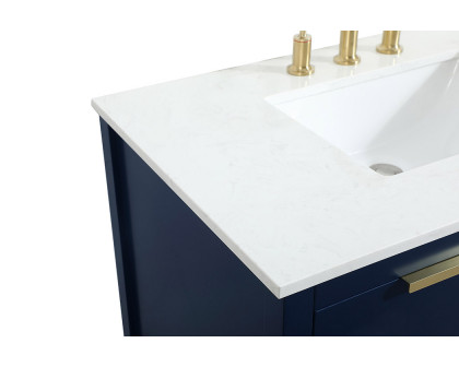 Elegant Bathroom Vanity - Blue (VF19236BL)