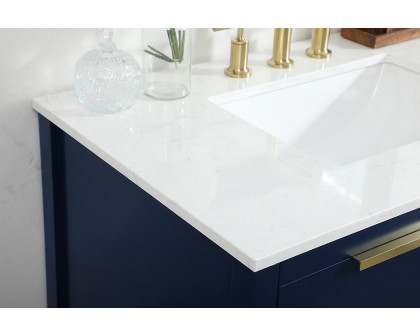 Elegant Bathroom Vanity - Blue (VF19236BL)