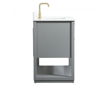 Elegant Bathroom Vanity - Gray (VF19236GR-BS)