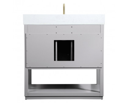 Elegant Bathroom Vanity - Gray (VF19236GR-BS)