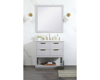 Elegant Bathroom Vanity - Gray (VF19236GR-BS)