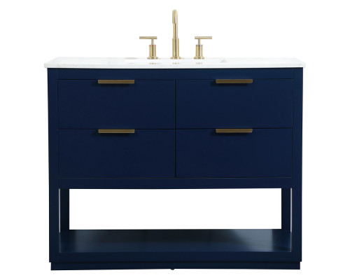 Elegant Bathroom Vanity - Blue (VF19242BL)