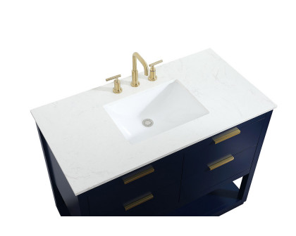 Elegant Bathroom Vanity - Blue (VF19242BL)