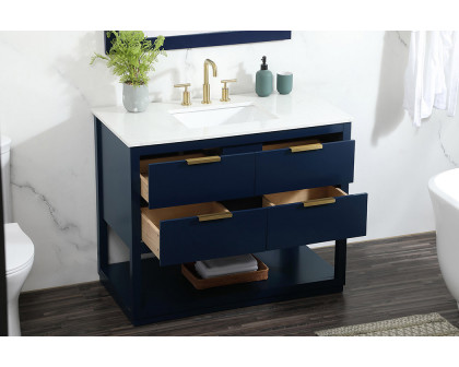 Elegant Bathroom Vanity - Blue (VF19242BL)