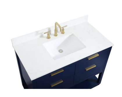 Elegant Bathroom Vanity - Blue (VF19242BL-BS)