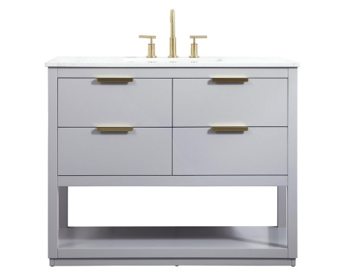 Elegant Bathroom Vanity - Gray (VF19242GR)