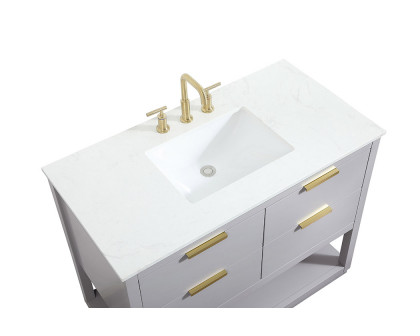 Elegant Bathroom Vanity - Gray (VF19242GR)