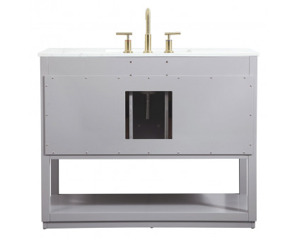 Elegant Bathroom Vanity - Gray (VF19242GR)