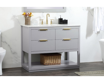 Elegant Bathroom Vanity - Gray (VF19242GR)