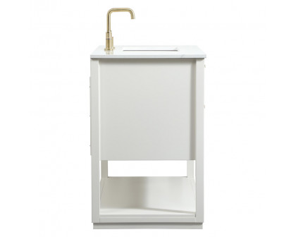 Elegant Bathroom Vanity - White (VF19242WH)