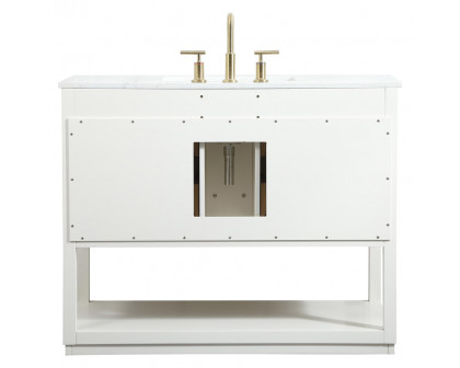 Elegant Bathroom Vanity - White (VF19242WH)