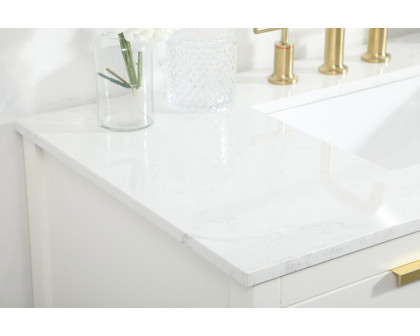 Elegant Bathroom Vanity - White (VF19242WH)