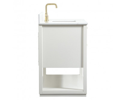 Elegant Bathroom Vanity - White (VF19242WH-BS)