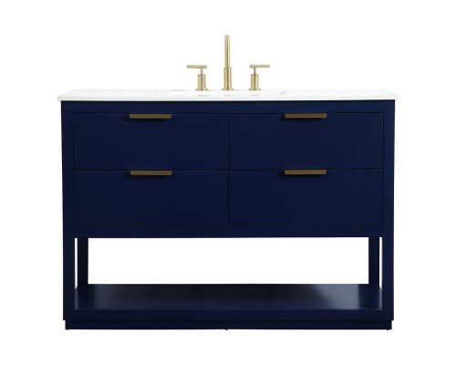 Elegant Bathroom Vanity - Blue (VF19248BL)