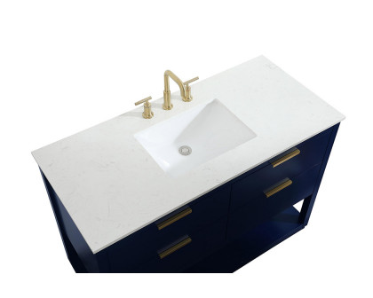 Elegant Bathroom Vanity - Blue (VF19248BL)