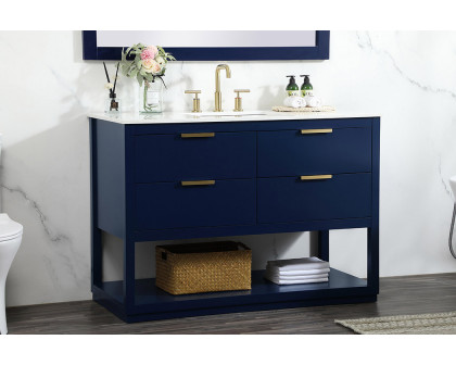 Elegant Bathroom Vanity - Blue (VF19248BL)