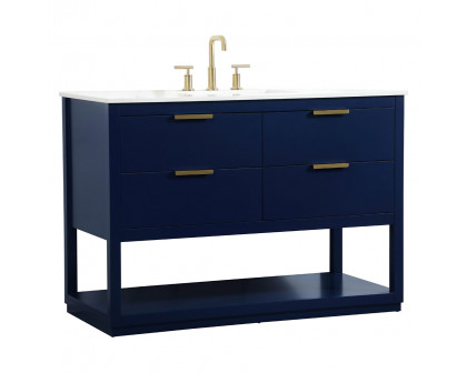 Elegant Bathroom Vanity - Blue (VF19248BL)