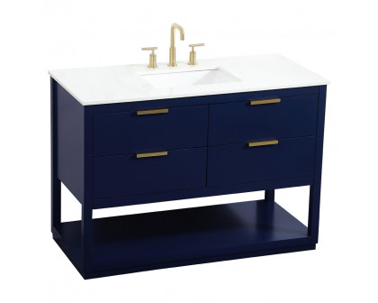 Elegant Bathroom Vanity - Blue (VF19248BL)