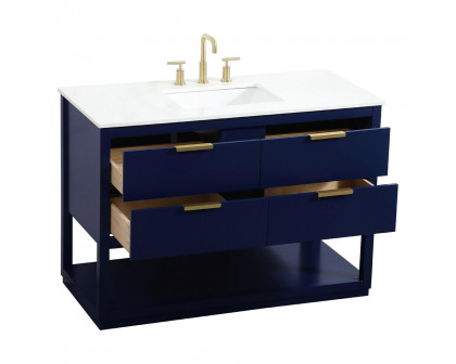 Elegant Bathroom Vanity - Blue (VF19248BL)