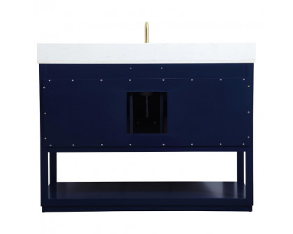 Elegant Bathroom Vanity - Blue (VF19248BL-BS)