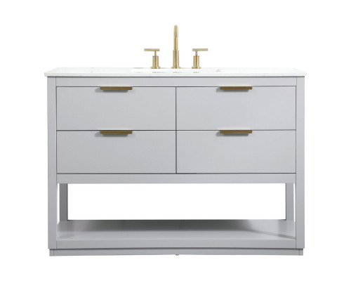 Elegant Bathroom Vanity - Gray (VF19248GR)