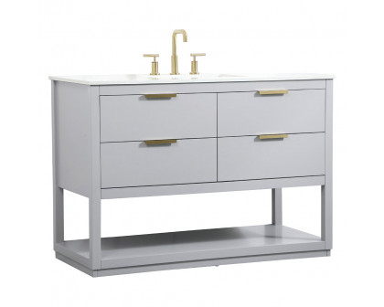 Elegant Bathroom Vanity - Gray (VF19248GR)