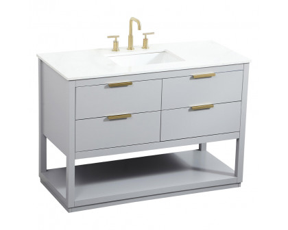 Elegant Bathroom Vanity - Gray (VF19248GR)