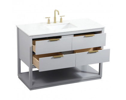 Elegant Bathroom Vanity - Gray (VF19248GR)